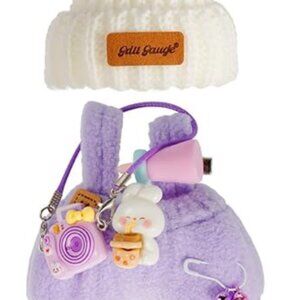 Labubu Fashion - Purple Overalls with Cute Accessories